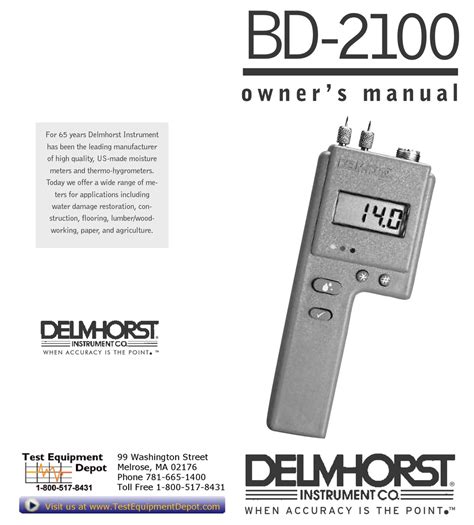 custom delmhorst moisture meter bd 2100 manual|delmhorst bd 2100 manual.